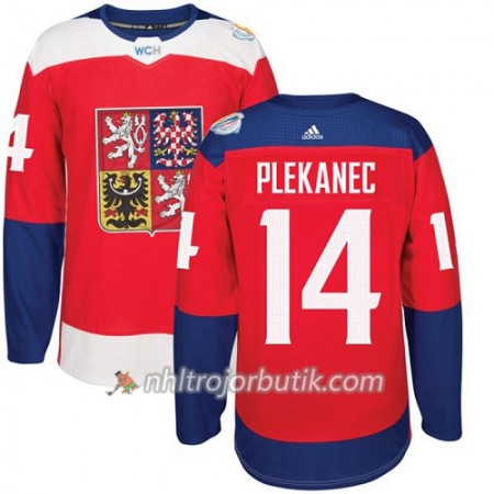Tjeckoslovakien Tröja Tomas Plekanec 14 World Cup 2016 Röd